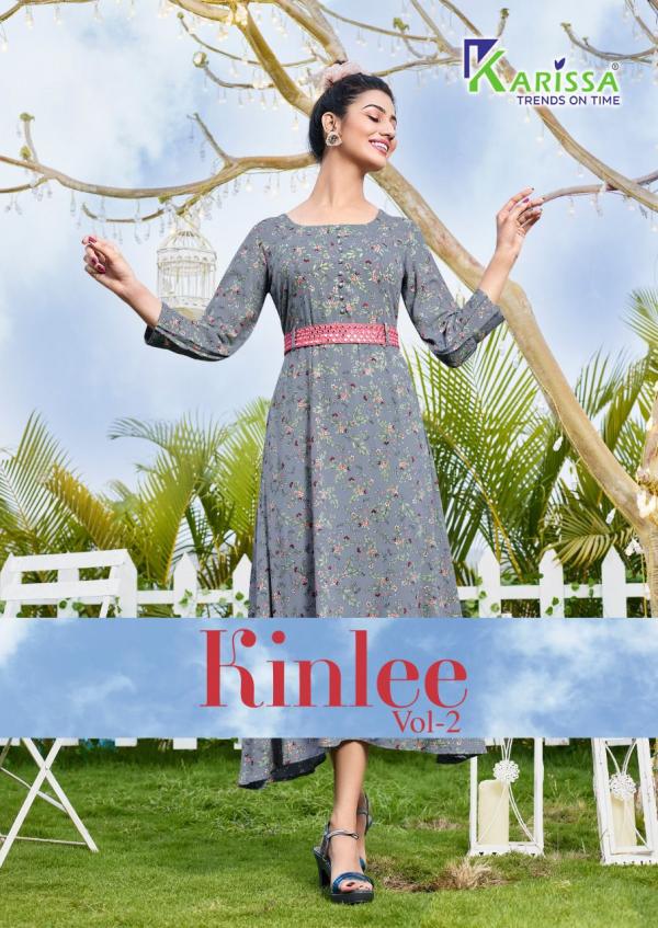 Karissa Kinlee Vol 2 Rayon Print With Designer Exclusive Kurti Collection